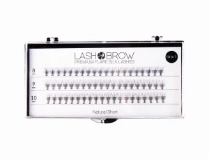 Natural Short PREMIUM FLARE SILK LASHES Flares