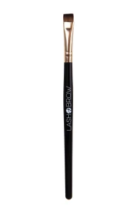 A straight, single-sided eyebrow brush