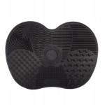 Silicone mat for washing and cleaning brushes, XL, black