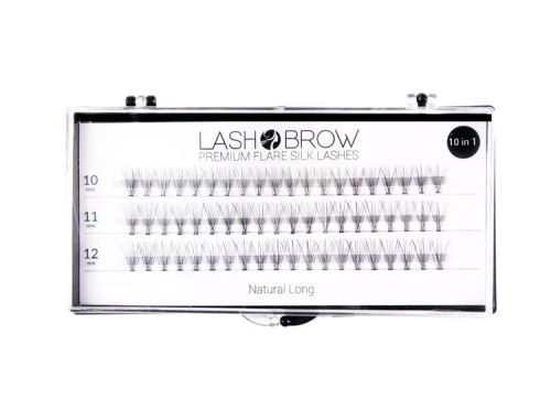 Natural Long Jedwabne rzęsy w kępkach PREMIUM FLARE SILK LASHES kępki