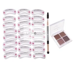 Zestaw Stamp Brows  24: paletka cieni, aplikator, szablony  
