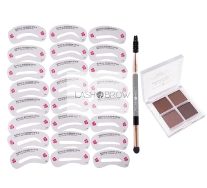Zestaw Stamp Brows  24: paletka cieni, aplikator, szablony  